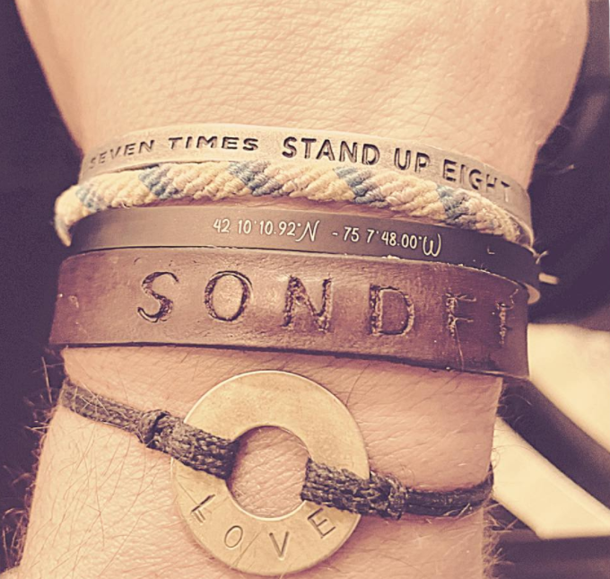 His Heart On His Sleeve